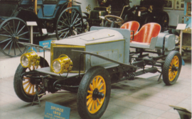 Spyker 6 cylinder 1902, Car Museum Driebergen, regular size postcard, Dutch, number 506/4