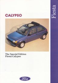 Fiesta Calypso brochure, 6 pages, 11/1991, English language, UK