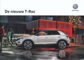 T-Roc brochure, A4-size, 20 pages, 09/2017, Dutch language