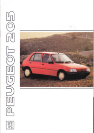 205 brochure, 32 pages, A4-size, 1991, Dutch language