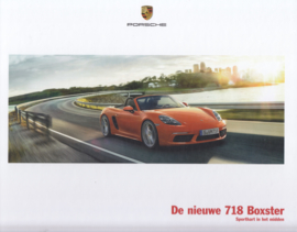 718 Boxster brochure, 60 large pages, 01/2016, hard covers, Dutch