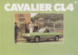 Cavalier Sedan GL4, 4 pages, Dutch language, about 1979