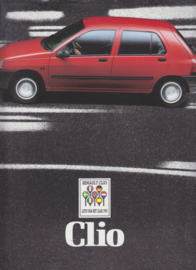 Clio brochure, 46 pages, 1/1991, large size, Dutch language