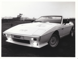 TVR 350i wedge convertible - factory photo - about 1985