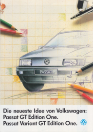 Passat/Passat Variant GT Edition One brochure, 8 pages,  A4-size, German language, 1/1992