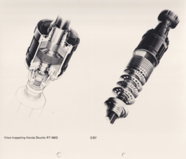 Honda Shuttle RT 4WD visco clutch, large press photo, Europe, 2/1987
