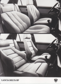Lancia Delta front seats - factory photo - Brussel Salon - 1984