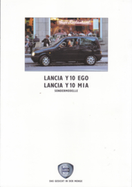 Y10 Ego & Mia brochure, A4-size, 10 pages, 9/1991, German language