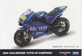 Yamaha YZR M1 2004, Italian Promocard, DIN A6-size, # 5470