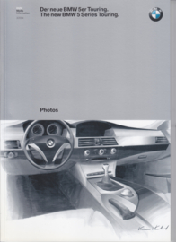 BMW 5-Series Touring press kit with CD-Rom with photo's & English text book, Geneva, 3/2004