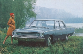 Dart Sedan, export postcard, standard size, 1967, Dutch language