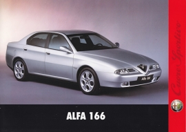 166 Sedan brochure, 4 pages, 11/1998, Italian issue, hardly any text