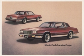 Monte Carlo Landau Coupe,  US postcard, standard size, 1981