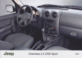Jeep Cherokee 2.5 L CRD Sport dashboard (USA, 2002)