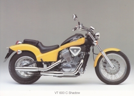 Honda VT 600 C Shadow postcard, 18 x 13 cm, no text on reverse, about 1994