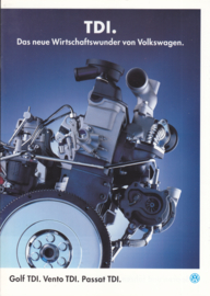 TDI diesel program brochure, 8 pages,  A4-size, German language, 01/1994