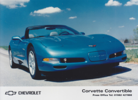 Chevrolet Corvette Convertible - press photo, Europe [UK] - 1997