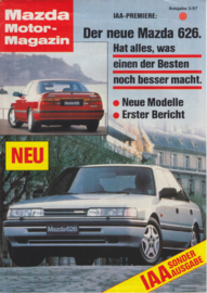 Mazda Motor Magazin test reprint, 8 pages, 1987, German language