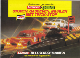 Carrera miniature car racetracks brochure,  16 pages, 1980, Dutch language