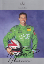 Bernd Mayländer - DTM 2002 - auto gram postcard, German