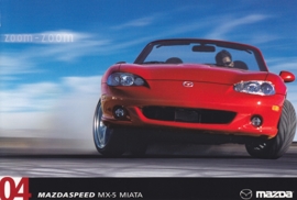 Mazdaspeed MX-5 Miata, 2004, US postcard, A5-size