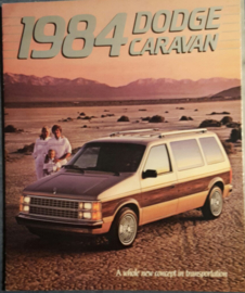 Caravan brochure, 22 large pages, 1984, English language, USA