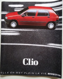 Clio brochure, 46 pages, 6/1990, large size, French language
