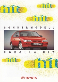 Corolla  Hit special edition brochure, 4 pages, 01/1996, German language