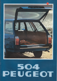504 Break brochure, 12 pages, A4-size, 1978, Dutch language