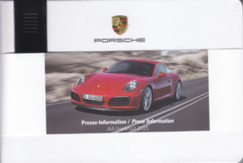 Porsche Press Kit IAA Frankfurt 2015, memory stick with pictures & small booklet, factory-issued,  German/English/French