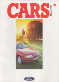Cars UK all model brochure # 122, 140 pages, 3/1987, English language