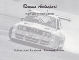 3-Series Sedan Remmo Autosport, A6-size postcard, Dutch, undated