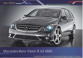 Mercedes-Benz Vision R 63 AMG, A6-size postcard, IAA 2005