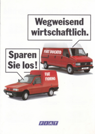 Fiorino & Ducato brochure, 4 pages, 09/1991, German language