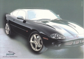XK R Coupe, large postcard, 16 x 11 cm, Turin motorshow 2000