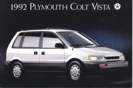 Colt Vista AWD, US postcard, continental size, 1992