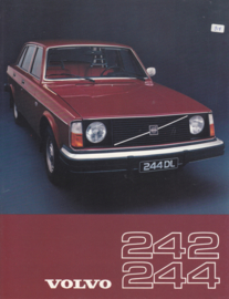 242/244 Sedan leaflet, Dutch language, 1976