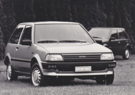 Toyota Starlet 1000, press photo, Belgium, 1/1986