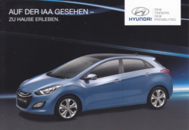 i 30 Hatchback model, DIN A6-size postcard, German postcard, 2012