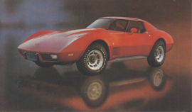 Corvette Coupe,  US postcard, standard size, 1977