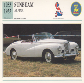 Sunbeam Alpine card, Dutch language, D5 019 03-04