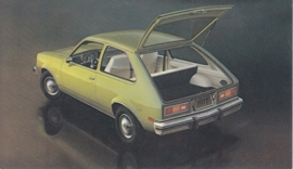 Chevette hatchback Coupe,  US postcard, standard size, 1977
