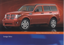 Dodge Nitro, A6-size postcard, Geneva 2007