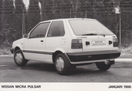 Nissan Micra Pulsar, press photo, Belgium, 1/1986