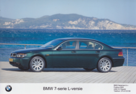 BMW 7-Series long wheelbase [E65], 3 different press photo's, Dutch, 2002