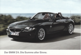 Z4 Cabriolet (2.0i), large size postcard, 18 x 12,5 cm, German