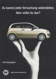 Ypsilon test drive request postcard, DIN A6-size, Germany, c1995