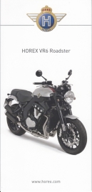 Horex VR6 Roadster brochure, 6 small pages, 2014, German language