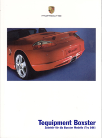 Boxster 986 Tequipment brochure, 32 pages, 05/04, German %