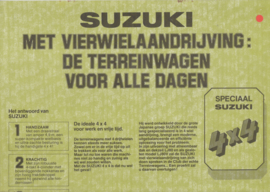 LJ 80/80V 4x4  newspapertype brochure, 8 pages, about 1980, Dutch language, Belgium